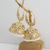 Wholesale Bohemian Style Colorful Diamond Embedded Earrings Women's Fashion Jewelry Alloy Geometric Pattern Sweet Cool Style Ear Jewelry