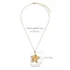 Wholesale 201 Stainless Steel 304 Stainless Steel Ferroalloy Sun Heart Shape Flower Electroplating Ion Plating (IP) Real Gold Plated Simple Style Waterproof Non Tarnish Cable Chain Gold Pendant Necklace
