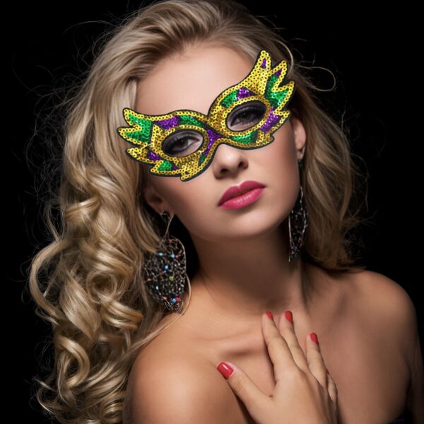 oly-c5398aee7bb4543b1f0b0623a42aea6b Wholesale Carnival Three Color Headband Mask Necklace Carnival Theme Carnival Prom Party