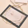 Wholesale Ion Plating (IP) 18K Gold Plated Rose Cross Symbol Simple Stainless Steel IG Style Casual Streetwear Pendant Necklace