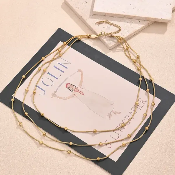 Wholesale Ion Plating (IP) 18K Gold Plated Rose Cross Symbol Simple Stainless Steel IG Style Casual Streetwear Pendant Necklace