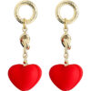 Wholesale 925 Silver Needle Red Love Temperament Fashion Earrings Valentine's Day Gift for Girlfriend