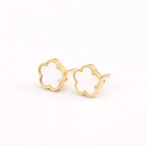White earrings
