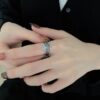 oly-c582d78fa75faa0c1ea98ee5436c6fda Wholesale Celena 925 Silver Couple Ring Fashion ins Personality All-match Retro Thai Silver Ring Tanabata Valentine's Day Ring