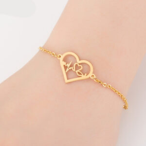 Heart + ECG (Gold)