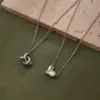Wholesale Jewelry IG Style Casual Simple Style Heart Shape Knot 304 Stainless Steel Resin Handmade Polishing Inlay Cable Chain Necklace