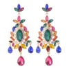 Wholesale 1 Pair Retro Flower Steel Needle Inlay Artificial Pearls Zircon Women's Earrings