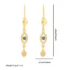 Wholesale Devil's Eye Drop Earrings For Women In Brass With 14K Real Gold Electroplated Finish And 0.03µm Thickness