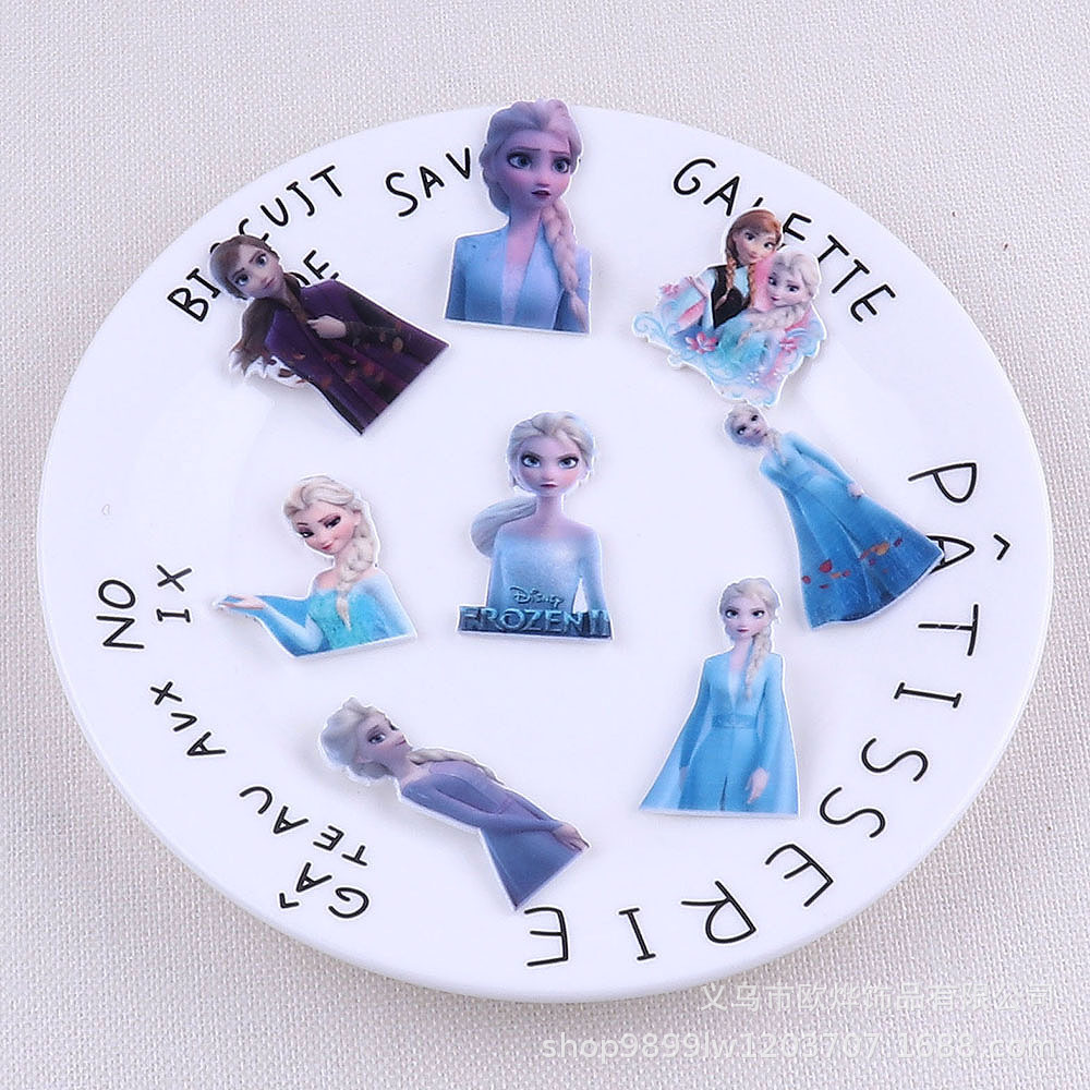 Wholesale Cartoon princess acrylic girl heart bag pin accessories pendant creative mobile phone patch DIY patch