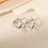 Wholesale Round Hypoallergenic Earrings For Women In 18K Real Gold Plated 304 Stainless Steel With 0.05µm-0.08µm Electroplated Coating