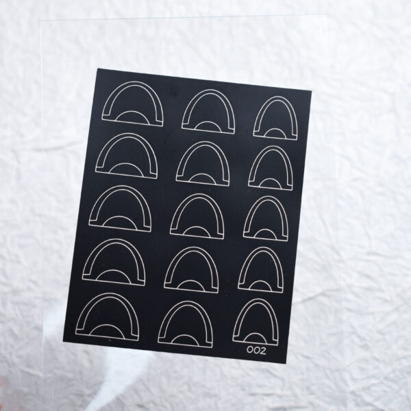 oly-c5fde5ab4df26b98a0977ac086ef4afc Wholesale Net red nail stickers French arc simple auxiliary stickers hollow spray WeChat crescent thin tough nail stickers