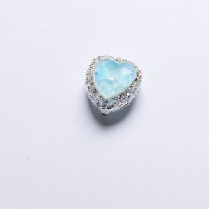 20mm heart mocha blue