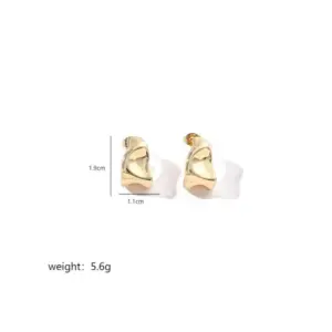 Gold / Geometric Irregular Earrings