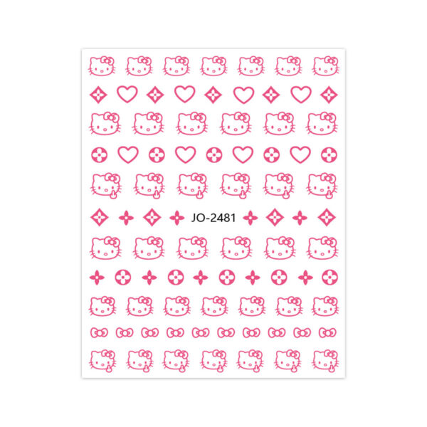 oly-c631e7bfebae5030e9d0d652aa204a1d Wholesale Nail Art Stickers Cartoon Cute Cat Small Decorations Sweet Cool Color Nail Stickers OLY Exclusive