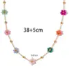 Wholesale PVD Coated Real Gold Plated Printing Titanium Steel Sweet Waterproof Non Tarnish Bracelets Necklace