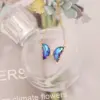Wholesale PVD Coated 18K Gold Real Gold Plated Butterfly Stainless Steel Elegant Waterproof Non Tarnish 304 Stainless Steel Necklace