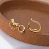 Wholesale 1 Piece Ear Cartilage Rings & Studs Sweet Simple Style Geometric Flower 316L Stainless Steel Copper Waterproof Non Tarnish Surgical Steel Zircon