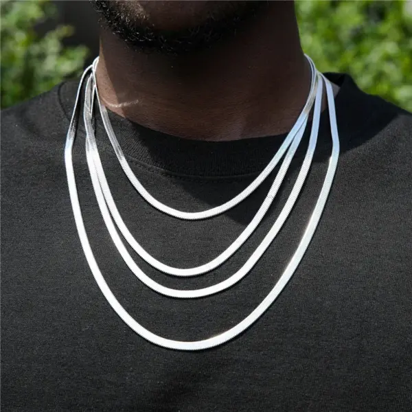 Wholesale Ion Plating (IP) 18K Gold Plated Chain Necklace 304 Stainless Steel IG Style Original Design Basic Waterproof Non Tarnish 304 Stainless Steel Lobster Trigger Clasp Closure Layered Necklaces Sweater Chain Long Necklace