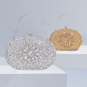 Wholesale 2025 Cross-Border Sunflower Diamond-Encrusted Evening Bag Personalized Dress Evening Bag Fashionable Banquet Ladies Clutch Bag