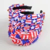 Wholesale 75th National Day Fabric Headband with Knot Diamond Star Stripes Pearl Headband Holiday Hair Accessory for Women - Nihaojewelry