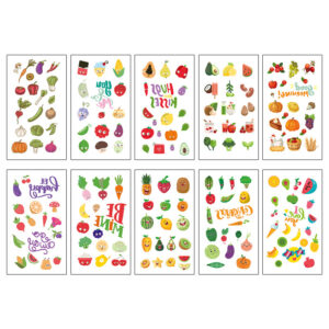 Fruit and vegetable series 10 sheets/set / 68*120MM