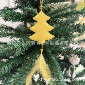 Golden christmas tree