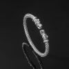 Wholesale Nordic Wolf Head Opening Bracelet Retro Men's Leading Bracelet Jewelry wish Manufacturers