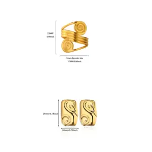 Gold / Average Size / JZ7927G+E5099G