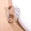 oly-c75c408ef27627b816d8184c25ba6289 Wholesale supply of couples ring imitation moissanite ring open wedding ring gold-plated ring women's ring wholesale men's and women's rings