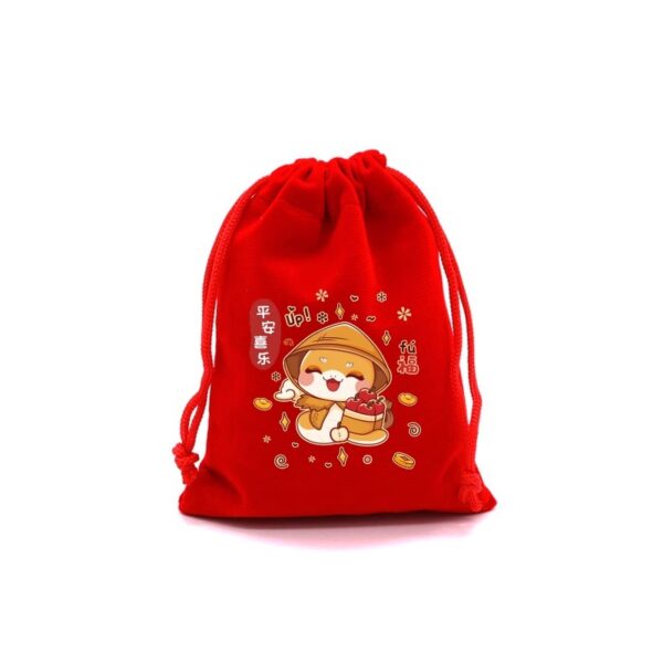 Wholesale Year of the Snake Red Gift Bag Candy Bundle Storage Bag Year Gift Drawstring Packaging Bag