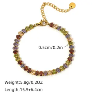 Gold / adjustable / 1 PCs Colorful Bracelet