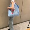 oly-c77d3dfe1022c70b615e0e83684bb8e5 Wholesale Japanese air balloon embroidery environmental protection cloth bag female ball chain embroidery nylon handbag shoulder