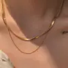 Wholesale Jewelry Fashion Geometric 304 Stainless Steel Plating Layered Necklaces