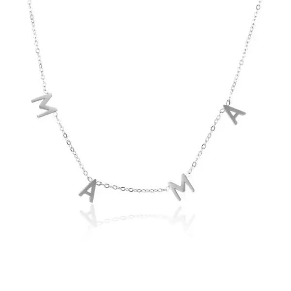 Wholesale Fashion Mama Letter Stainless Steel Plating Necklace