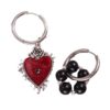 oly-c79615d17934994d4c227baa2fccd4b7 Wholesale Love Eyes Beaded Ear Ring Asymmetric Earrings Simple Ins Style All-match Fashion Elegant Gentle Beaded Ear Buckle