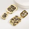 Wholesale 1 Pair Casual Elegant Classic Style Pentagram American Flag Leopard Inlay Alloy Rhinestones Drop Earrings