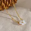 oly-c79c91bd889355984d92f9803384a3dc Wholesale Ion Plating (IP) 18K Gold Real Gold Plated Flower 304 Stainless Steel Elegant Sweet IG Style Waterproof Non Tarnish Rings Earrings Necklace