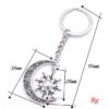 oly-c7b3af0b03b6b75955ce42db9d2486c4 Wholesale Five-Pointed Star Sun and Moon Pendant Retro Moon Combination Keychain Pendant