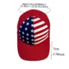 Wholesale Original Design American Flag Baseball Cap With Curved Brim, Breathable Cotton Material Featuring Printing Craft