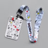 Wholesale Cartoon animation hard bus push-fit card sleeve heat transfer student campus card polyester lanyard card meal card OLY Exclusive
