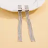 Wholesale Geometric Tassel Drop Earrings For Women In White K Plated Copper With UV Plating And 0.03µm Thickness