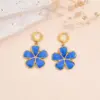Wholesale Flowers Plasma Earrings For Women In 304 Stainless Steel With 18K Real Gold PVD Coated Plating And 0.03µm Thickness