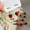 Wholesale long cherries earrings creative design cute cherry earrings earrings