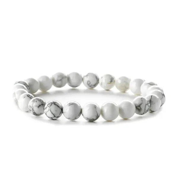 Wholesale Retro Solid Color Beaded Natural Stone Bracelets