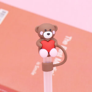 Brown Love Bear 10mm / Bag without straw