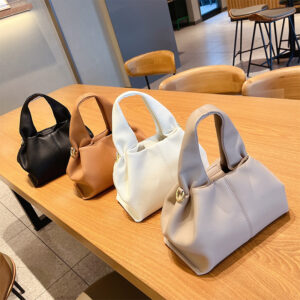 Wholesale French Niche Brand Versatile Pure Color Lunch Box Bag Fashion Handbag Single Shoulder Crossbody Bag for Women
