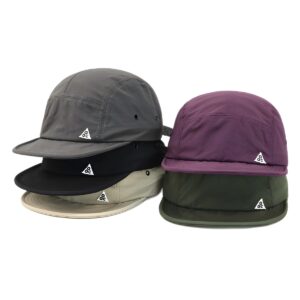 Wholesale Japanese style short brim embroidered peaked cap soft brim five-piece hat women's soft top baseball cap men's fashion brand outdoor quick-drying hat