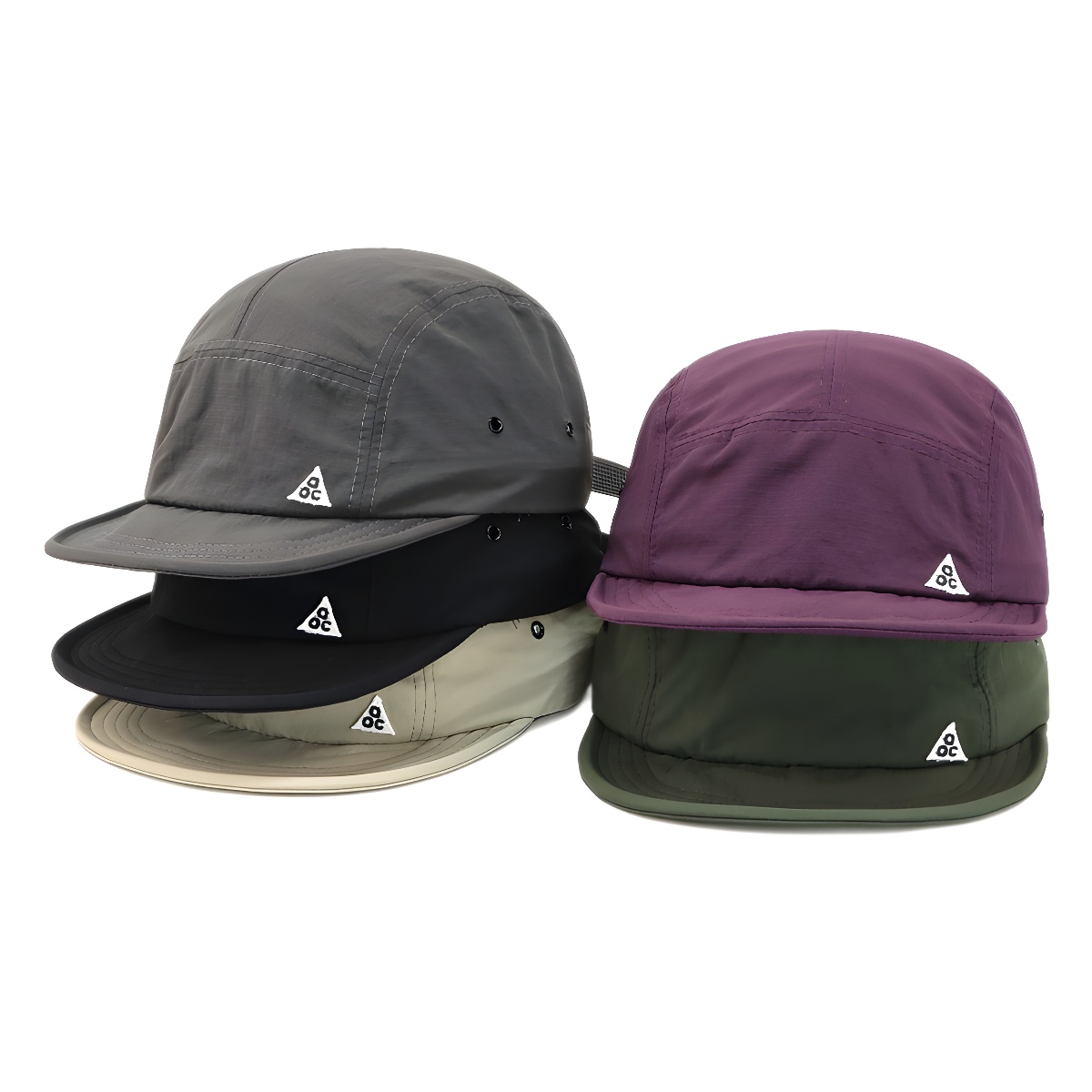Wholesale Japanese style short brim embroidered peaked cap soft brim five-piece hat women's soft top baseball cap men's fashion brand outdoor quick-dr
