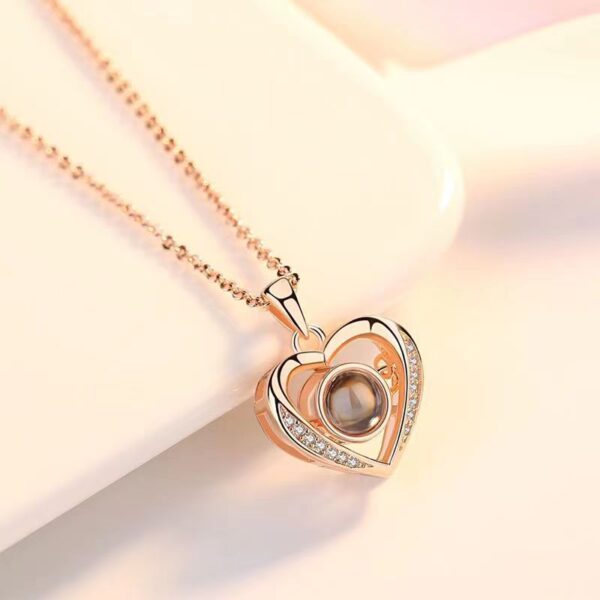 oly-c83c919926c2042828151b975af4bd3e Wholesale 100 languages projection necklace Valentine's Day gift heart-shaped pendant beating heart heart-shaped smart necklace