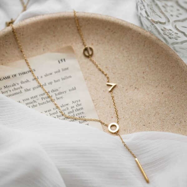 Wholesale High-grade Light Luxury LOVE Tassel Necklace Chain Women's Summer Collarbone Chain Simple Niche Woolen Chain Without Fading Valentine's Day